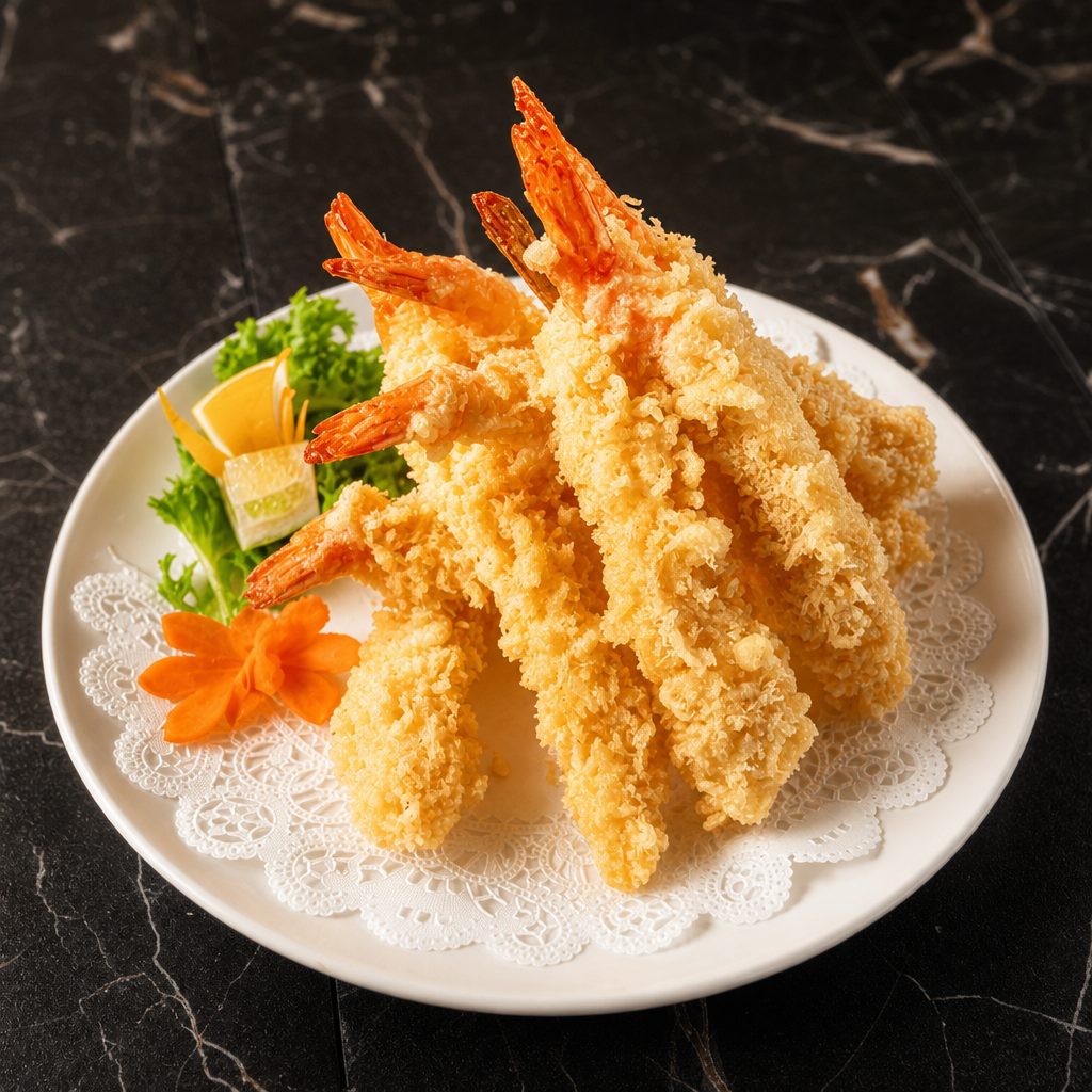 Shrimp and Vegetable Tempura.