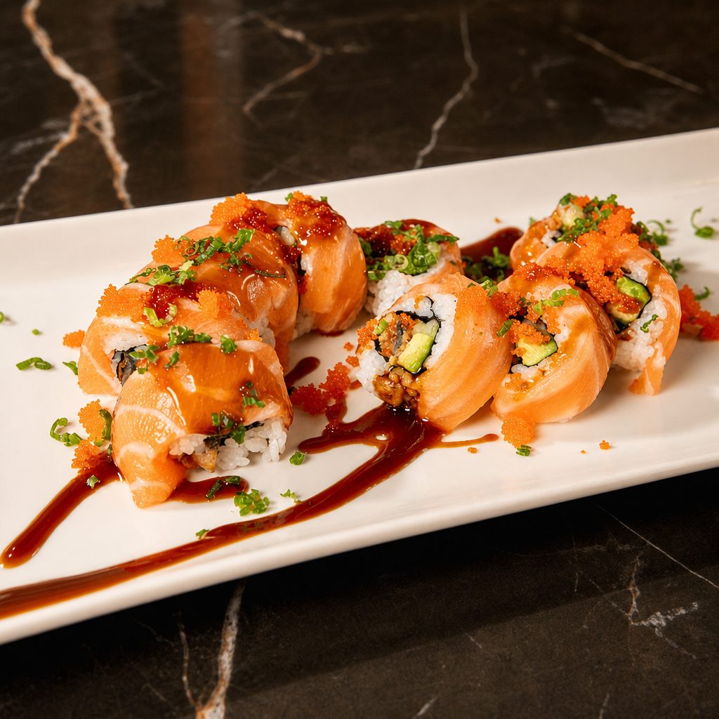 Pink Dragon Roll.