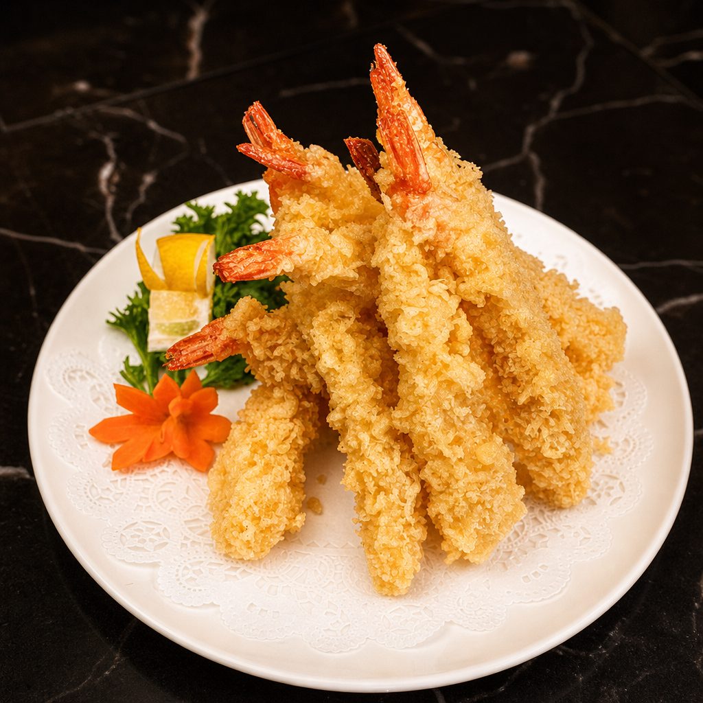 Shrimp and Vegetable Tempura.