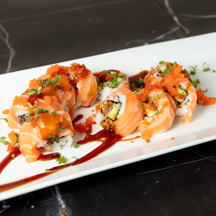 Pink Dragon Roll.